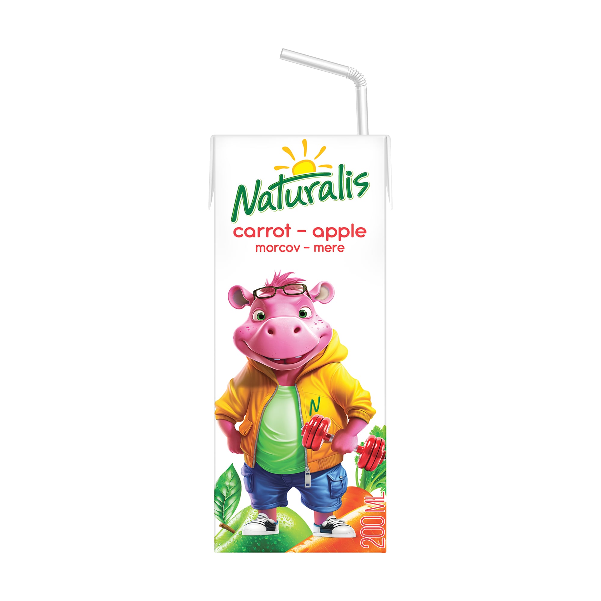 Нектар Naturalis Морквяно-яблучний, 200 мл